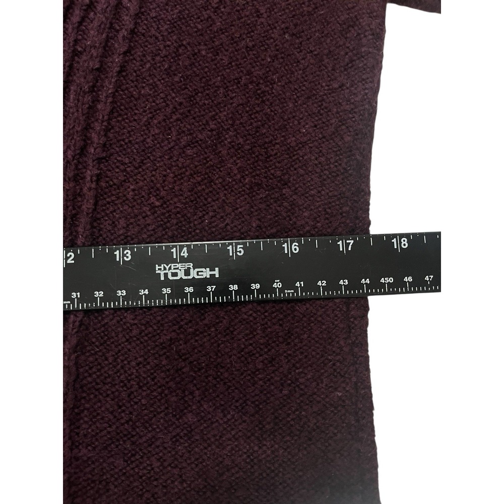Abercrombie & Fitch Sz M Sweater Dress Cable Knit Maroon V Neck LS Fall‎ - Picture 6 of 12